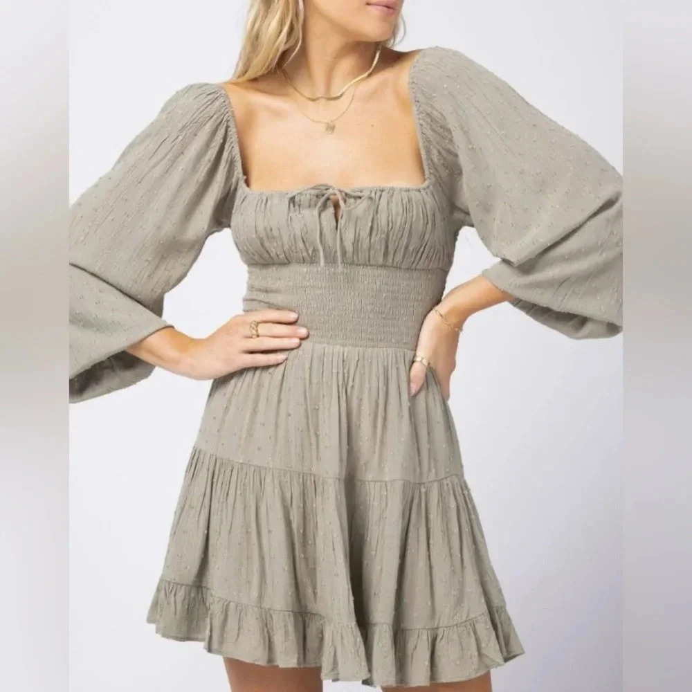 L*Space Cassidy Dress, eucalyptus - Picture 3 of 11
